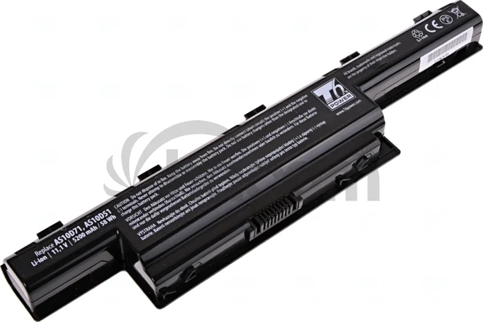 Batéria T6 Power pre Acer Aspire 4741, 5551, 5741, 5751, TravelMate 4750, 5740, 5200mAh, 58Wh, 6cell