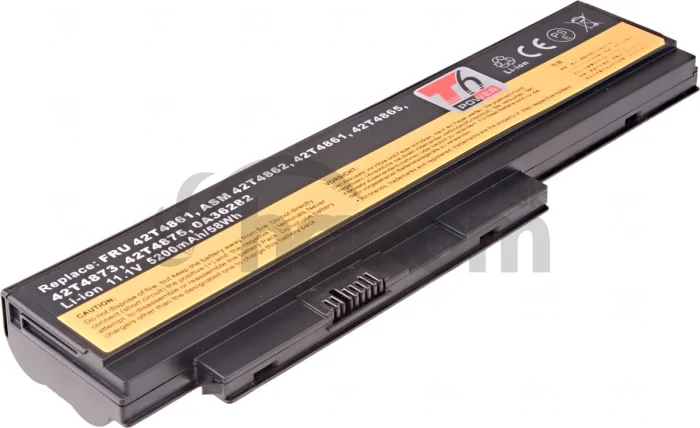 Batéria T6 Power Lenovo ThinkPad X220, X220i, 5200mAh, 58Wh, 6cell