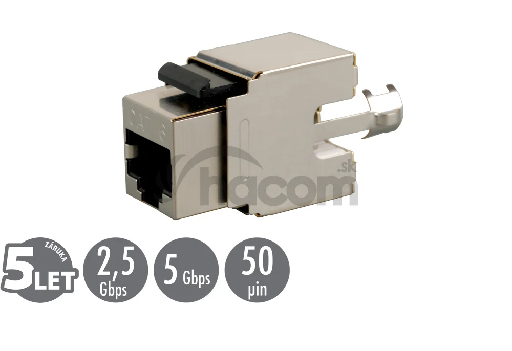 Zarezávací keystone Solarix CAT6 STP SXKJ-6-STP-BK