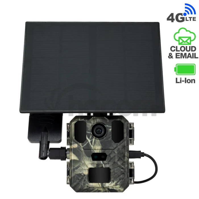 EVOLVEO StrongVision LTE MINI, fotopasca & bezp. kamera, cloud/e-mail, solárny panel, 3x18650 batérie