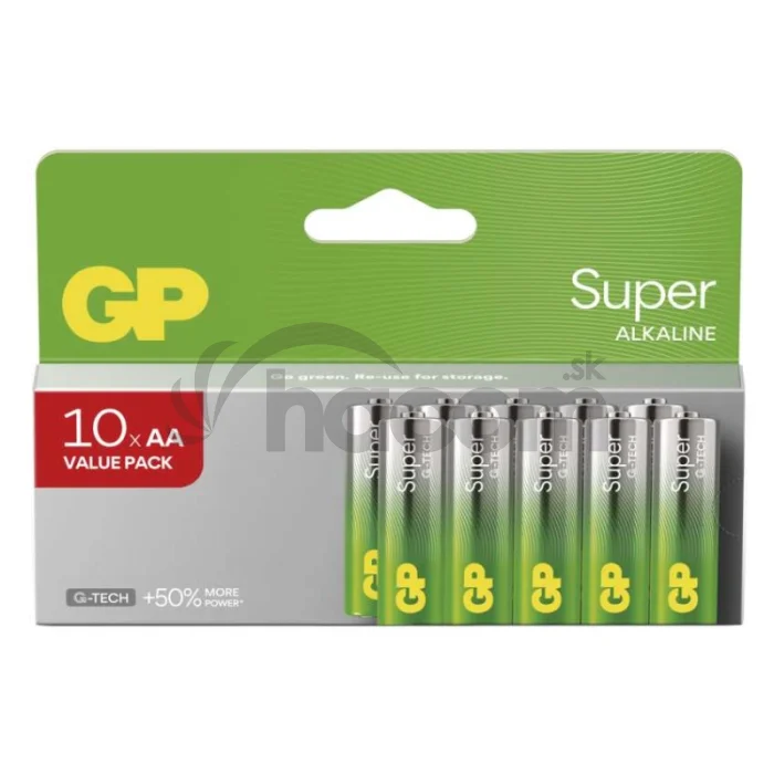 Alkalická batéria GP Super LR6 (AA) 10 ks