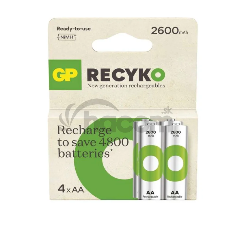 Nabíjacia batéria GP ReCyko 2600 (AA) 4 ks