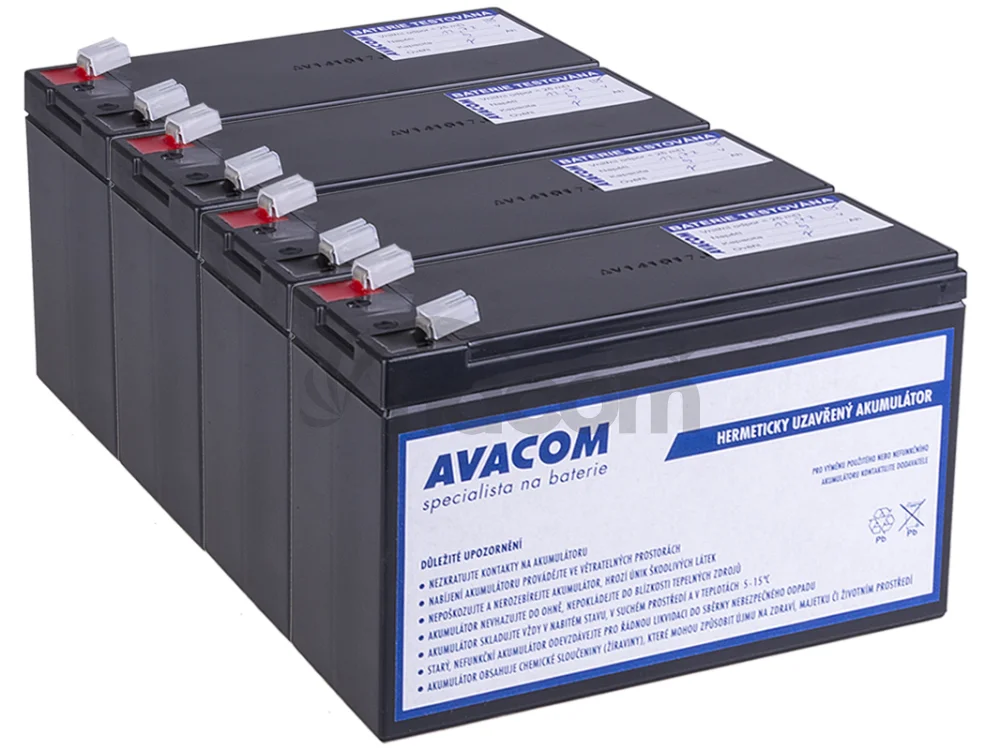 Batériový kit AVACOM AVA-RBC116-KIT náhrada pre renováciu RBC116 - batéria pre UPS (4ks batérií)