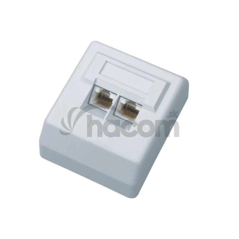 DATACOM UTP dvojzásuvka nad omietku 45 st.- Cat5e