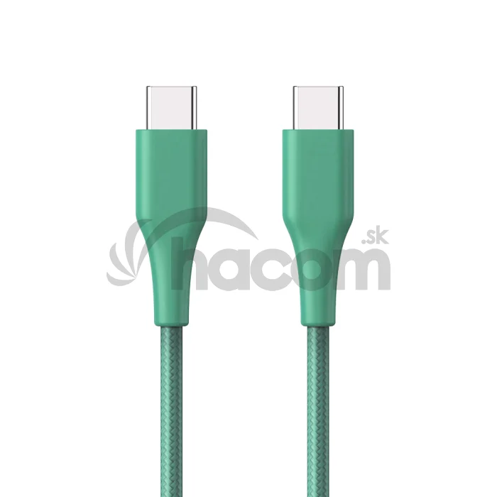 ER POWER kábel USB-C/C GRS 60W 120cm zelený