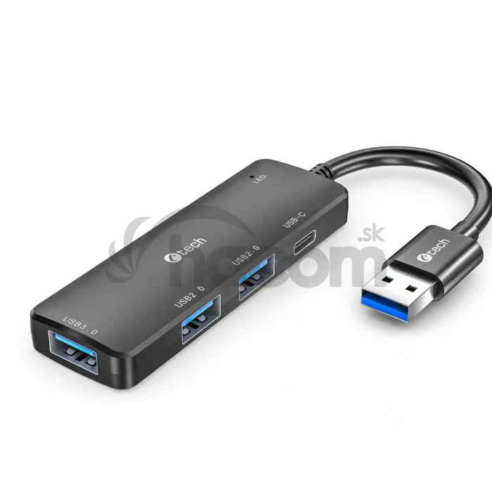 HUB USB C-tech UHB-U3-AC, 3x USB-A/1x USB-C/USB 3.0
