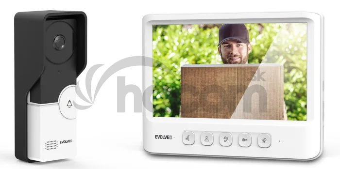 EVOLVEO DoorPhone IK06, set video dverného telefónu s pamäťou a farebným displejom