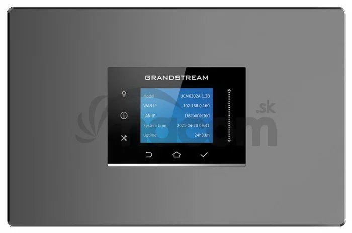 Grandstream UCM6302 Audio VoIP PBX, 500 užív., 75 súb. hov., audiokonf. 75úč., 2xFXO, 2xFXS port
