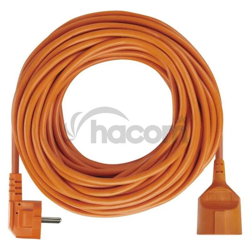 Predlžovací kábel 25 m / 1 zásuvka / oranžový / PVC / 230 V / 1,5 mm2