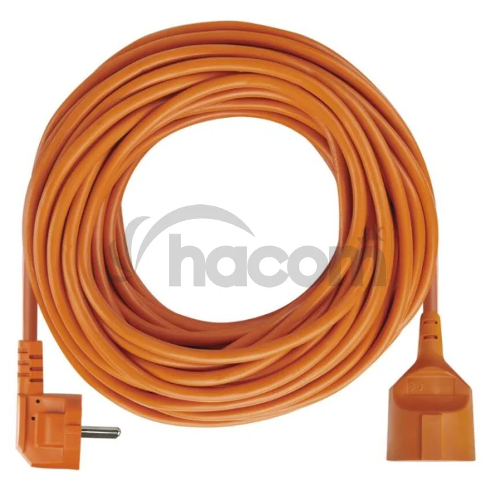 Predlžovací kábel 25 m / 1 zásuvka / oranžový / PVC / 230 V / 1,5 mm2