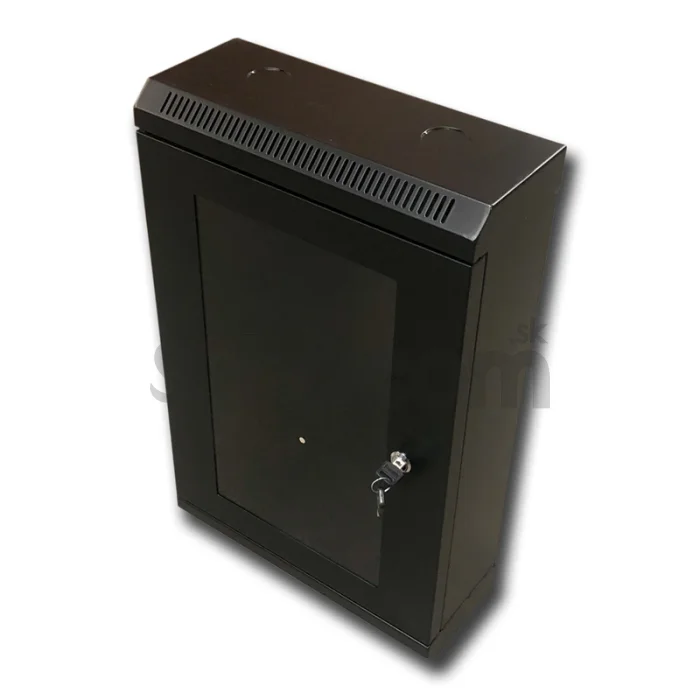 10" rack jednodielny 12U/140 DATACOM čierny skl.dvere