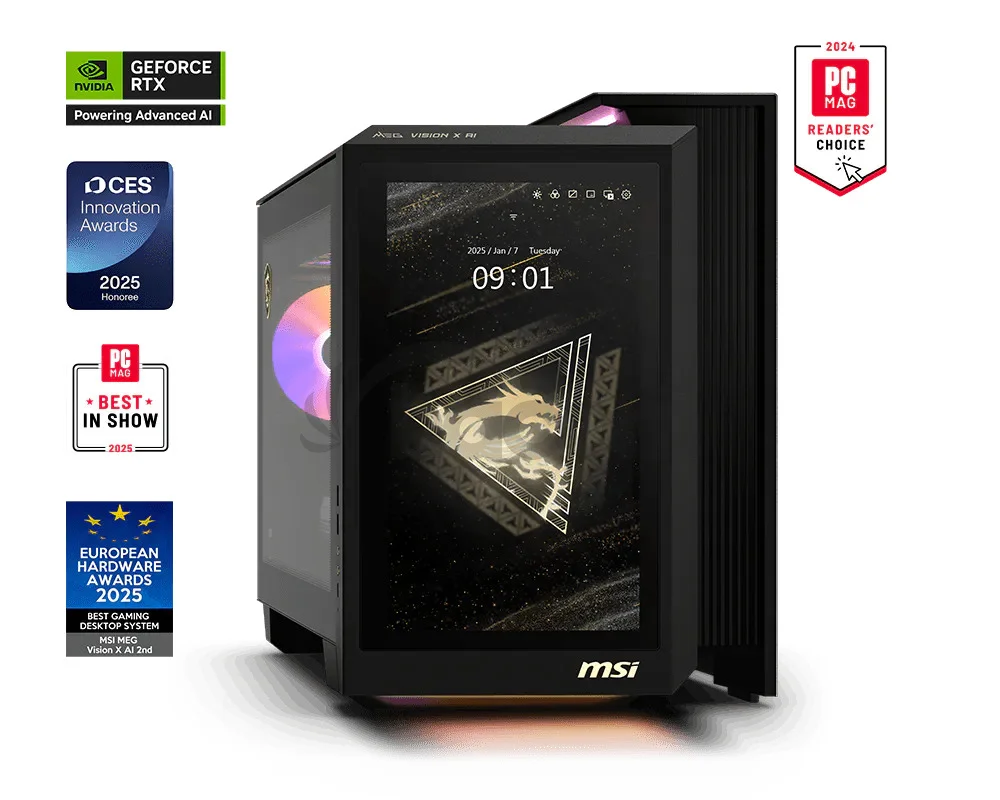 MSI MEG Vision X/AI 2NVV9-289EU/Tower/U9-285K/64GB/2TB/RTX 5080/W11H/3R