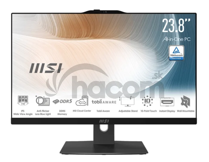 MSI Modern/AM242TP/23,8"/FHD/T/5-120U/16GB/512GB/Intel int/W11H/Čierna/3R