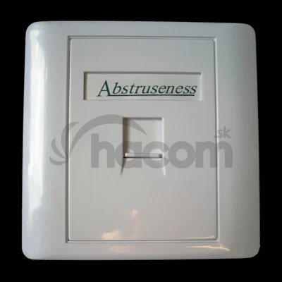 WALL plate SA s rámčekom pre 1keystone (80 x 80)