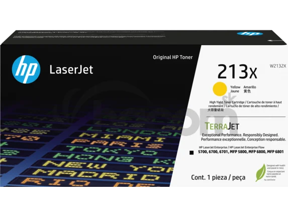 HP W2132X, žltý toner. kazeta HP LaserJet 213X