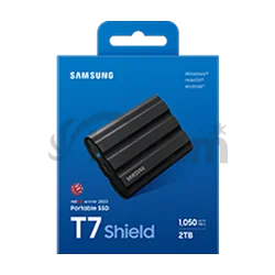 Samsung T7 Shield/2TB/SSD/Externý/2.5"/Čierna/3R
