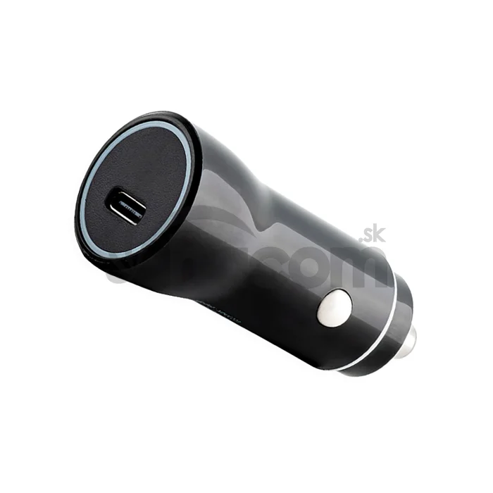 ER POWER 20W USB-C PD autonabíjačka - čierna