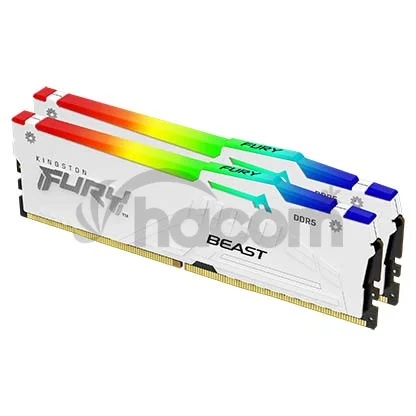 Kingston FURY Beast EXPO/DDR5/64GB/6000MHz/CL36/2x32GB/RGB/White