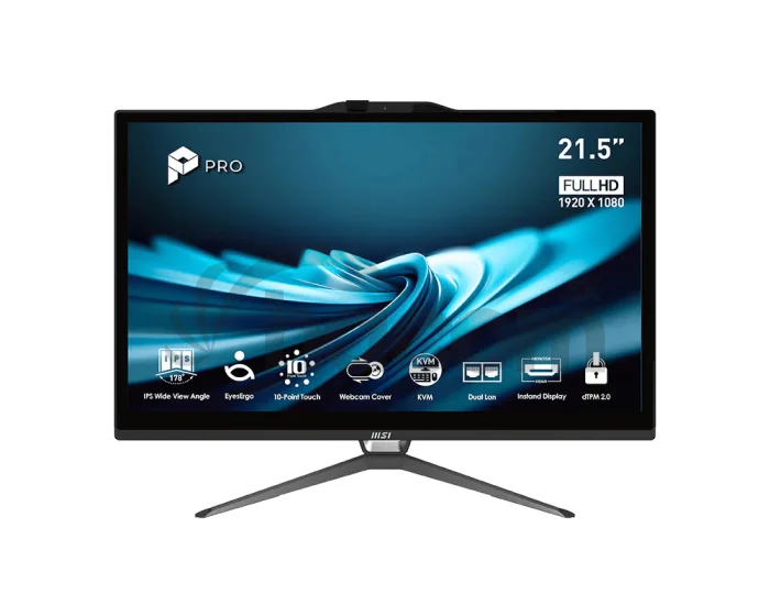 MSI PRO/AP222T 14MA-668EU/21,5"/FHD/T/G7400/8GB/128GB/Intel int/W11P/Čierna/3R