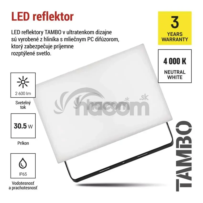 LED reflektor TAMBO, 30,5W