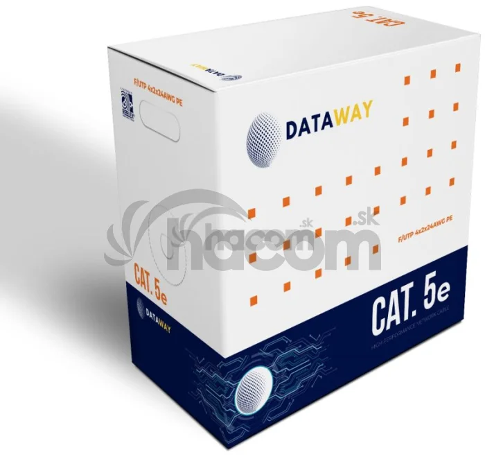 DATAWAY kábel CAT5E, FTP, PE, Fca čierny