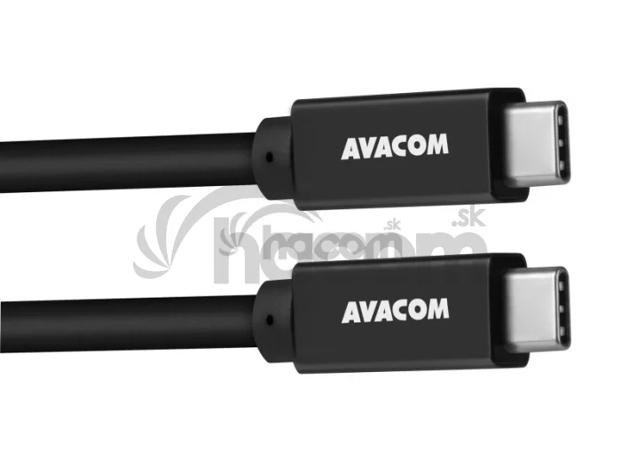 AVACOM Datový a nabíjecí kabel USB Type-C - USB Type-C, 100cm, 60W E-Mark, čierny