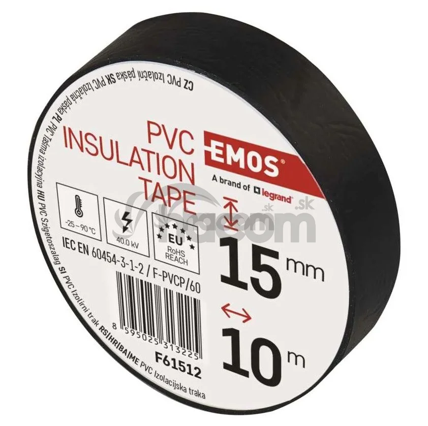 Izolačná páska PVC 15mm / 10m čierna 1ks F61512