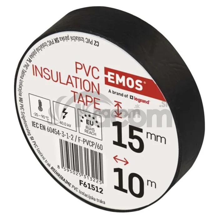 Izolačná páska PVC 15mm / 10m čierna 1ks F61512