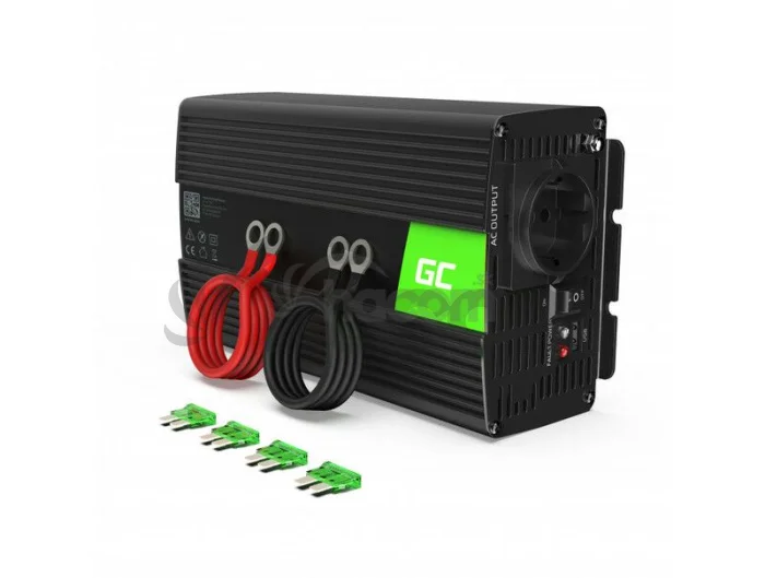 Green Cell INV23 automobilový menič napätia 24V to 230V, 1000W