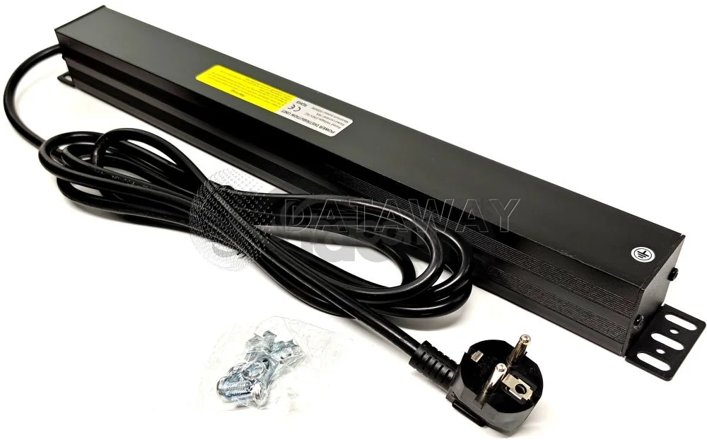 DATAWAY PDU Prepäťová ochrana 8x 230V, 1U, 19", M6, 3m