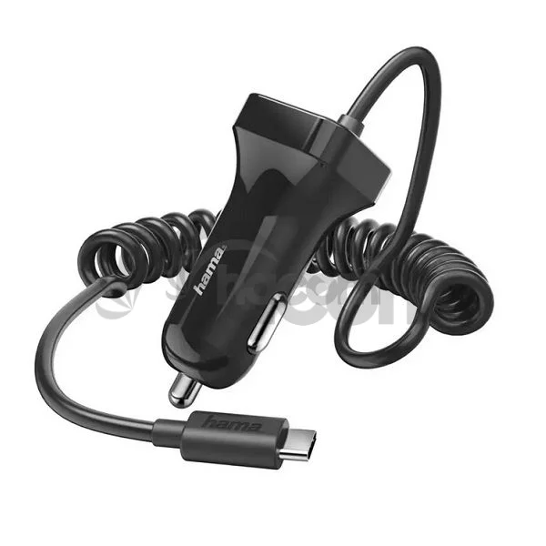Hama autonabíjačka pre USB typ C 2,4A čierna
