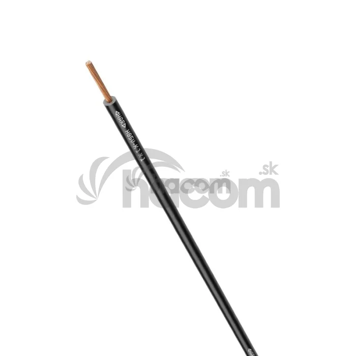Vodič ohybný H05V-K 1x1 čierny pvc