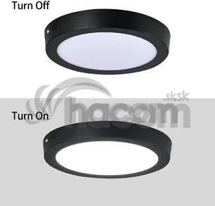 LED panel kruh 24W 2160lm neutrálna biela black
