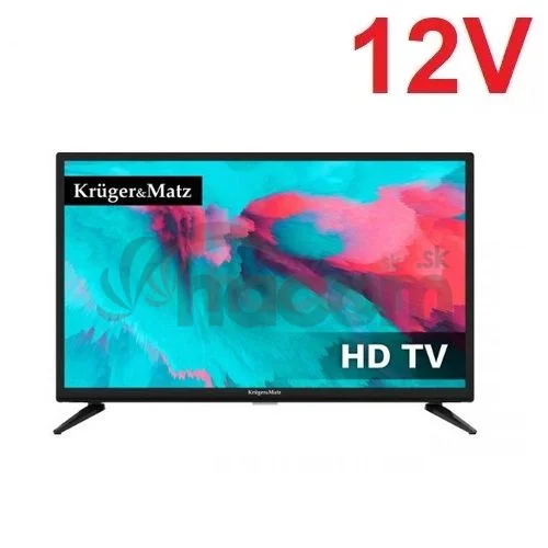 LED TV Kruger & Matz KM0224-T3 DVB-T2 H.265 HEVC 230/12V do karavanu