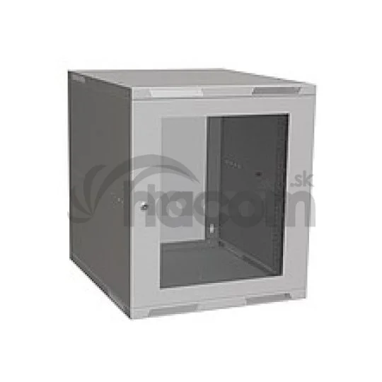 Solarix SENSA 19 "rozvádzač 12U / 600 mm (sklo) sivý
