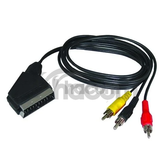 Solight SCART kábel3x CINCH konektor,1m