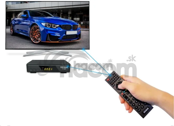 TESLA TE-300 DVB-T2 prijímač, H.265 (HEVC)