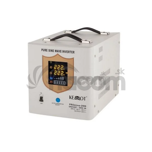 Záložný zdroj PROsinus KEMOT 1200W 230V/12V ,biely ,bez batérie URZ3407