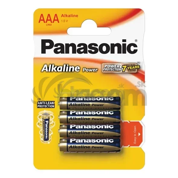Batéria AAA (R03) alkalická PANASONIC Alkaline Power 4ks / blister