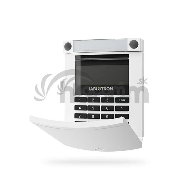 Jablotron JA-114E-WH Zbernicový prístupový modul s displejom, klávesnicou a RFID