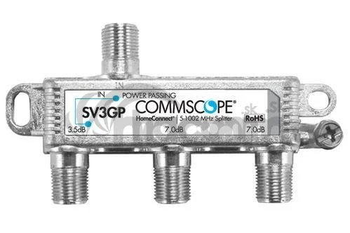 Rozbočovač 3-1 F 5-1000 MHz , 1x výstup DC, 3x5.5dB