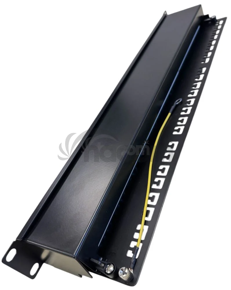 DATAWAY Patch panel 19" 24x RJ45, CAT6A, STP s vyväzovacou lištou