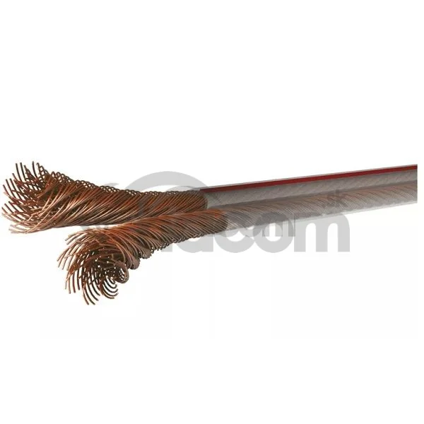Dvojlinka netienená 2×1,0mm priehľadná (m)