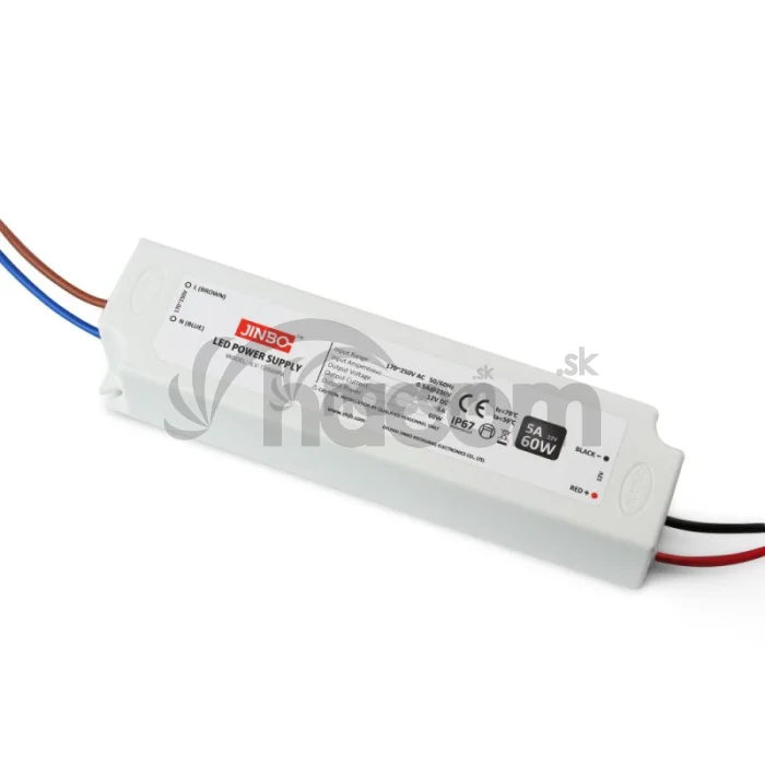 LED napájací zdroj JINBO 12V/5A ,60W ,IP67