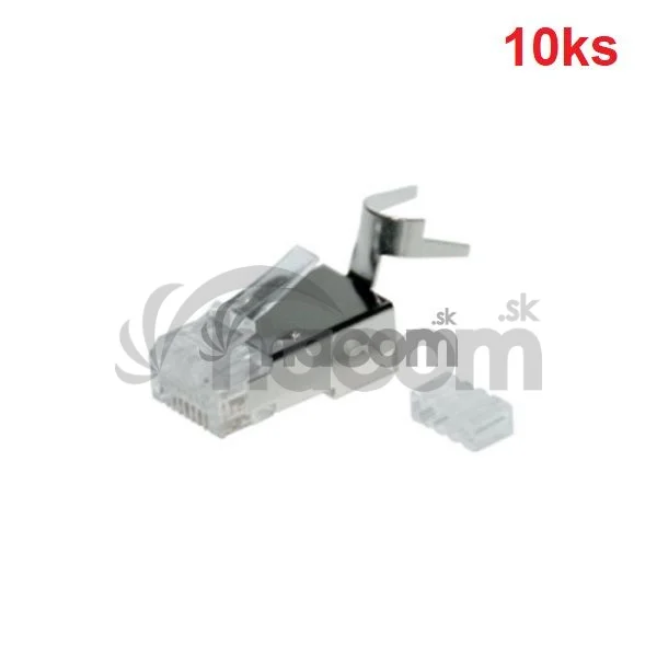 Konektor RJ45 CAT6A STP 8p8c tienený balenie 10ks