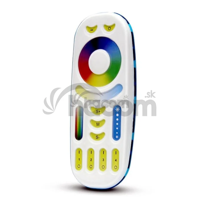 Mi-light LED stmievač diaľkový ovládač RF, RGB+W+W led pásy (dotykový)