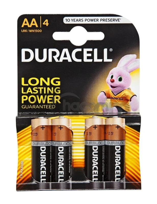 Duracell Basic MN1500 AA BL4 LR6 1,5V tužkové batérie 4ks