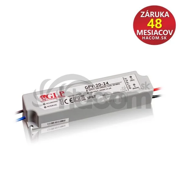 Zdroj GPV 24V/1A, 24W GPV-20-24