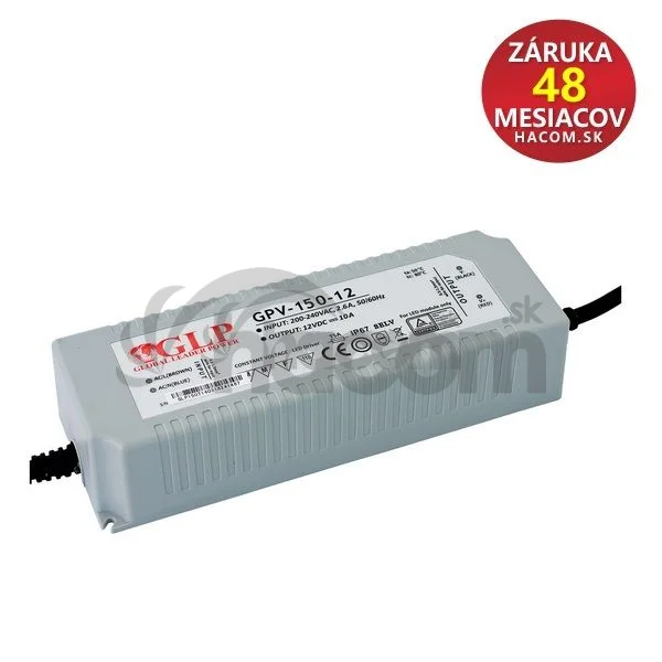Zdroj GPV 24V/6A ,144W, IP65 GPV-150-24