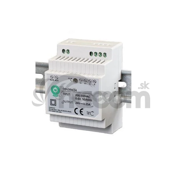 POS Napájací zdroj na DIN lištu 24V/1,5A 30W DIN30W24